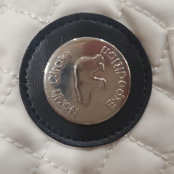 New White Quilted North Circle Expedition Mary Heart Rabbit Fur Trapper Hat - Picture 8 of 14